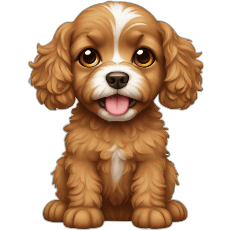 Crying cavoodle emoji