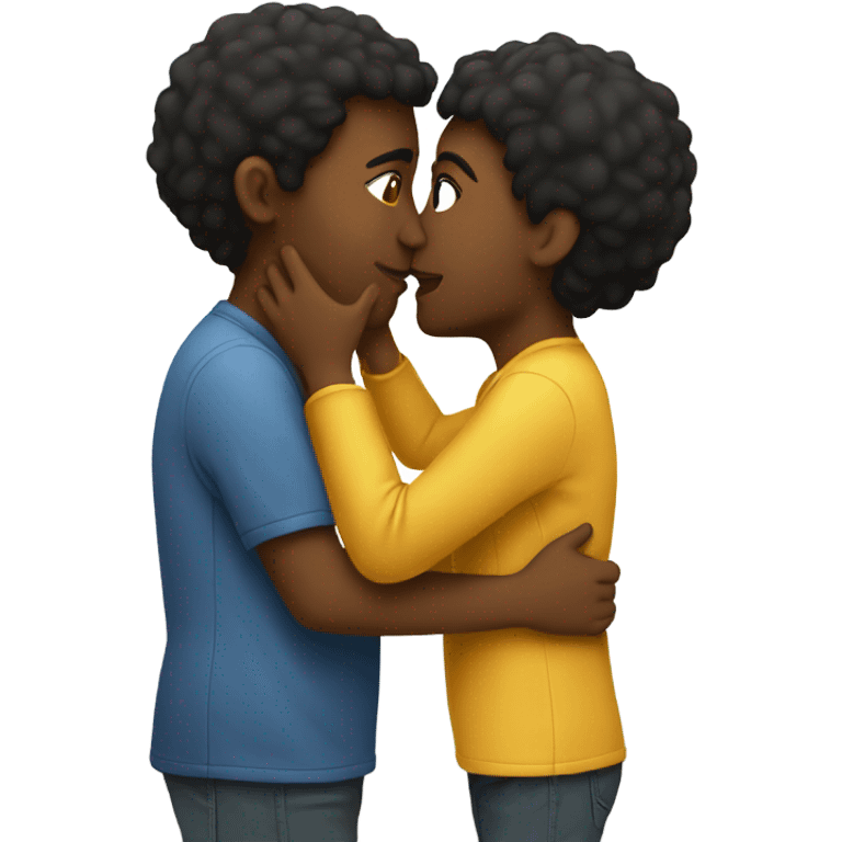 Two people kissing emoji