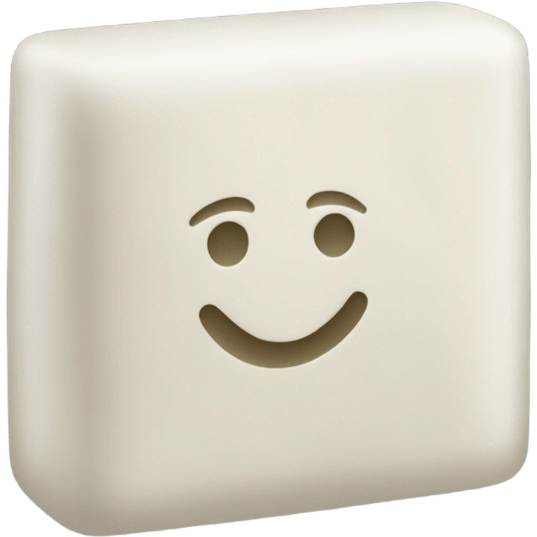 white soap bar emoji