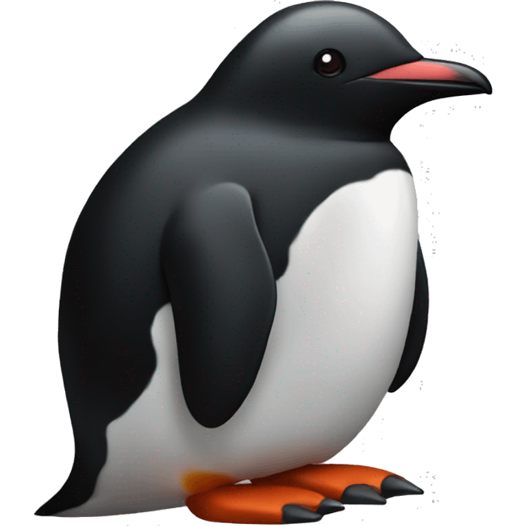 dark red pinguin emoji