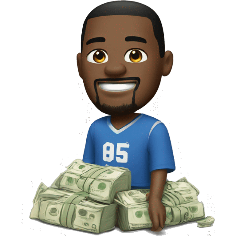 Kevin Durant with money bag emoji