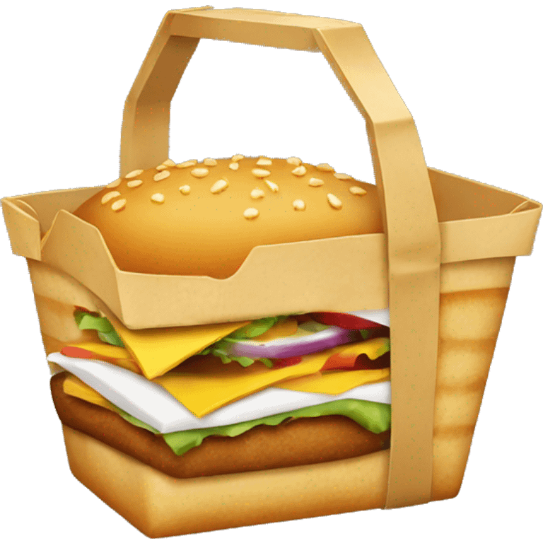 Fast food basket  emoji