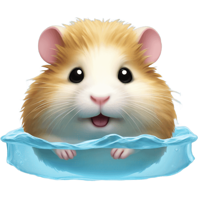 swimming hamster emoji