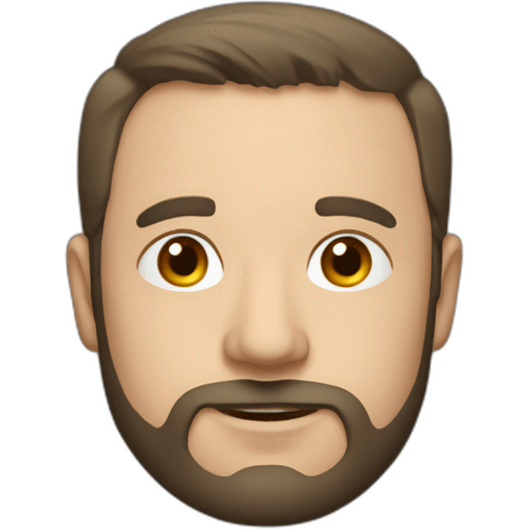 Rich Evans with short trimmed beard emoji