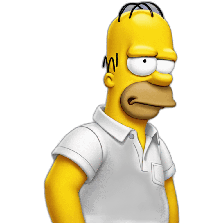 homer simpson hedge emoji