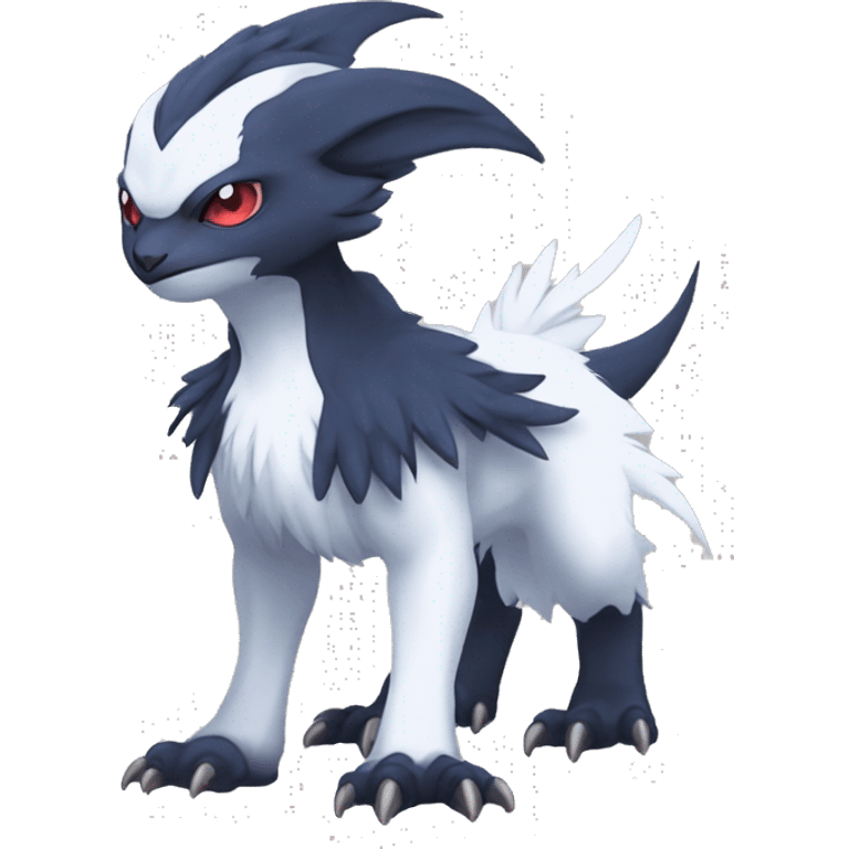 Edgy Cool Kawaii Baby Nargacuga-Absol-Pokémon Full Body Detailed High Quality emoji