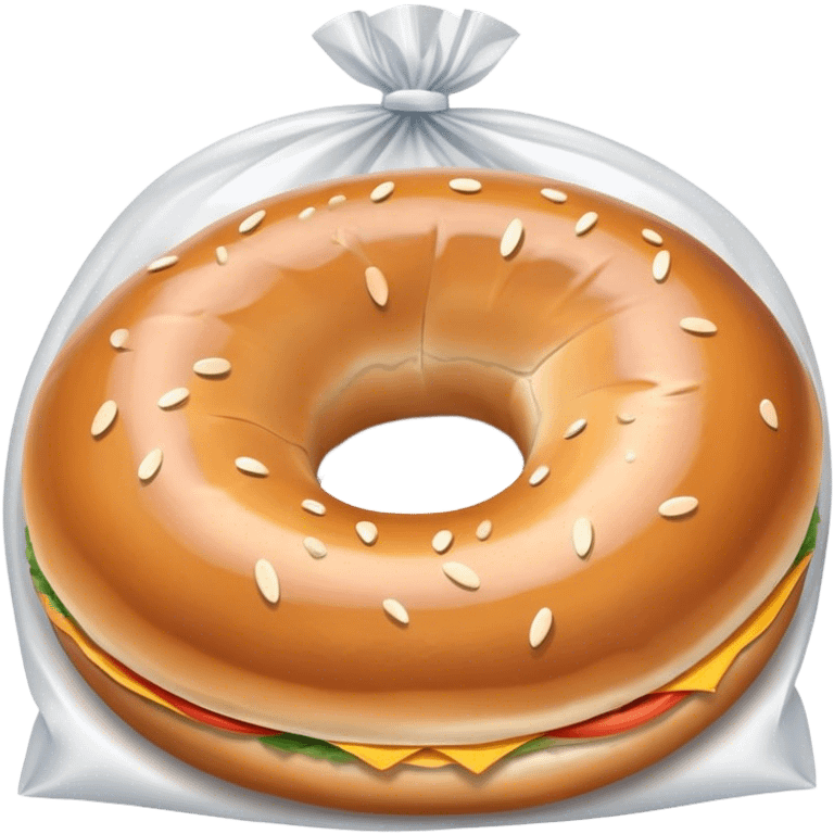 bagel in a bag emoji