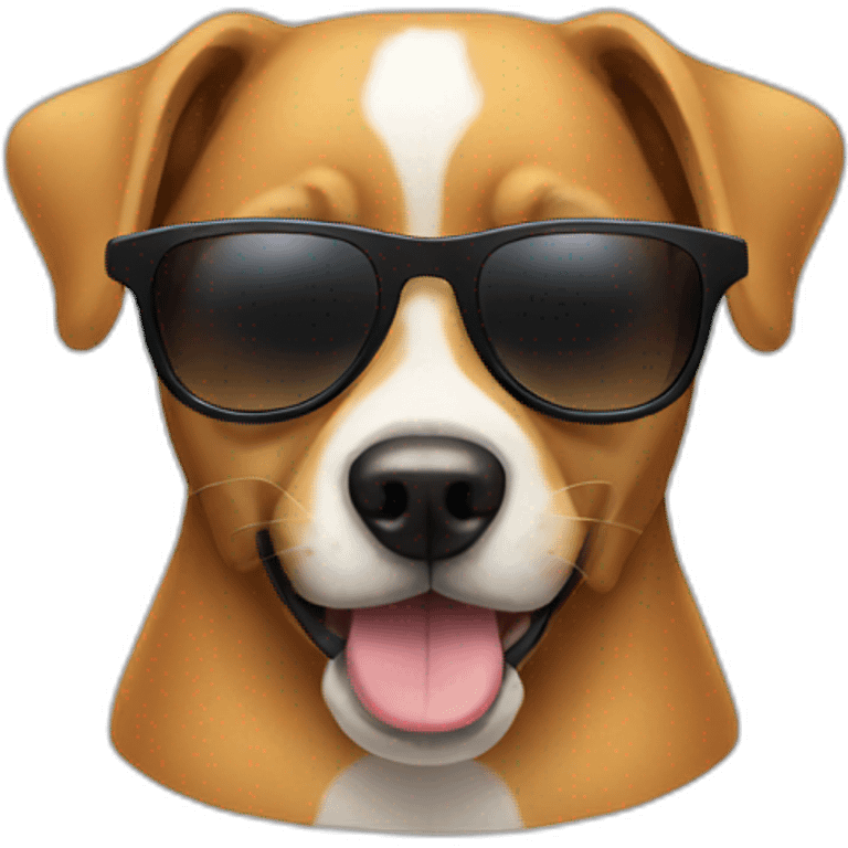 Dog with sunglasses  emoji