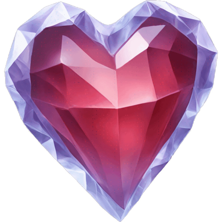 Crystal heart emoji