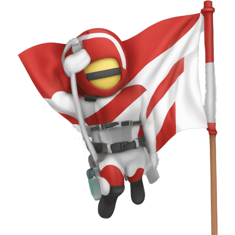 diver down red and white flag emoji