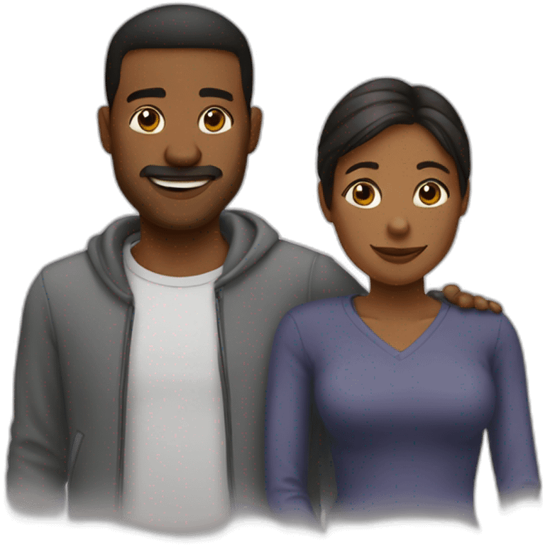 couple qui s’embrasse emoji