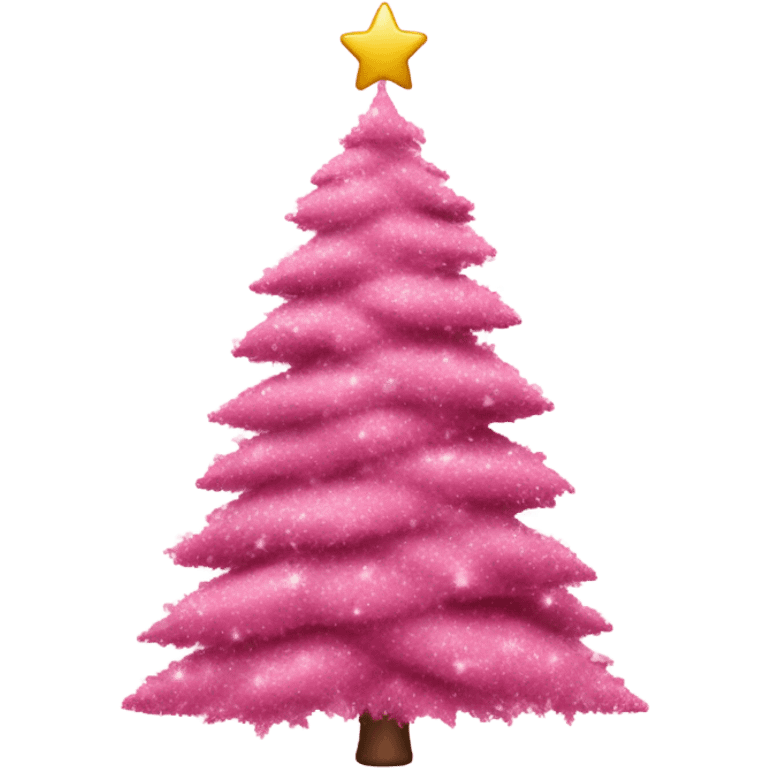 pink christmas tree emoji