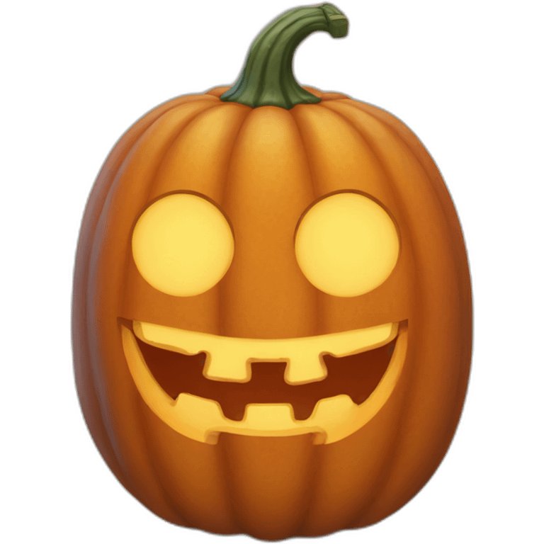 friendly pumpkin emoji