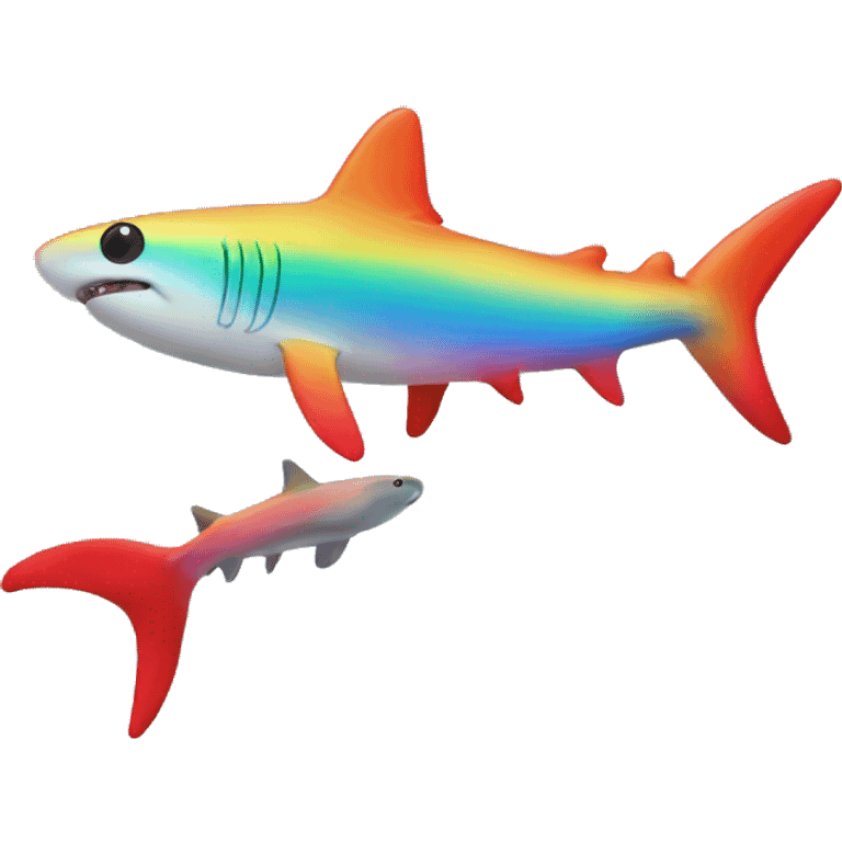 Rainbow shark  emoji