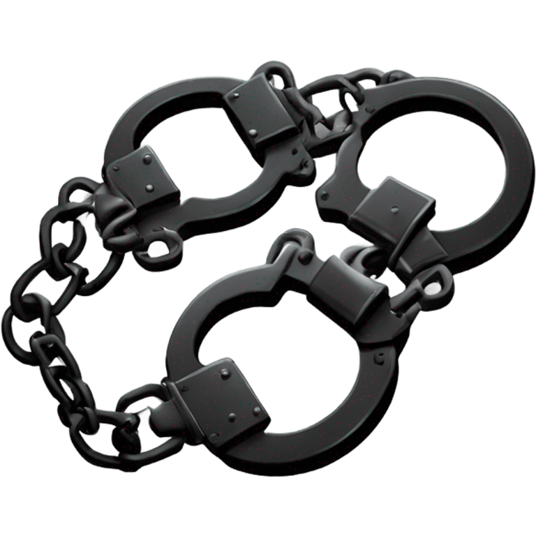 Black handcuffs  emoji