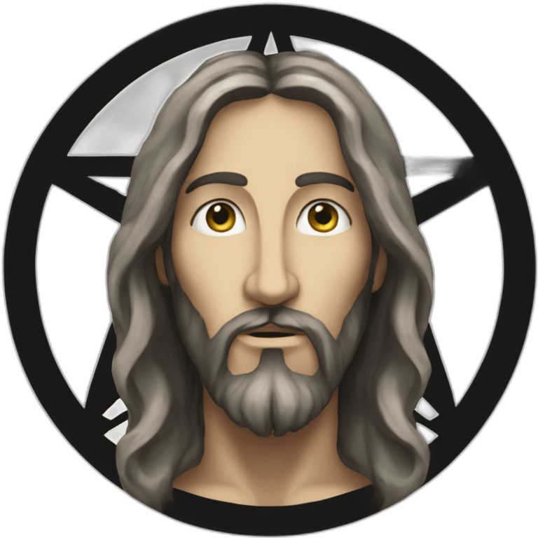 Pentagram jesus emoji