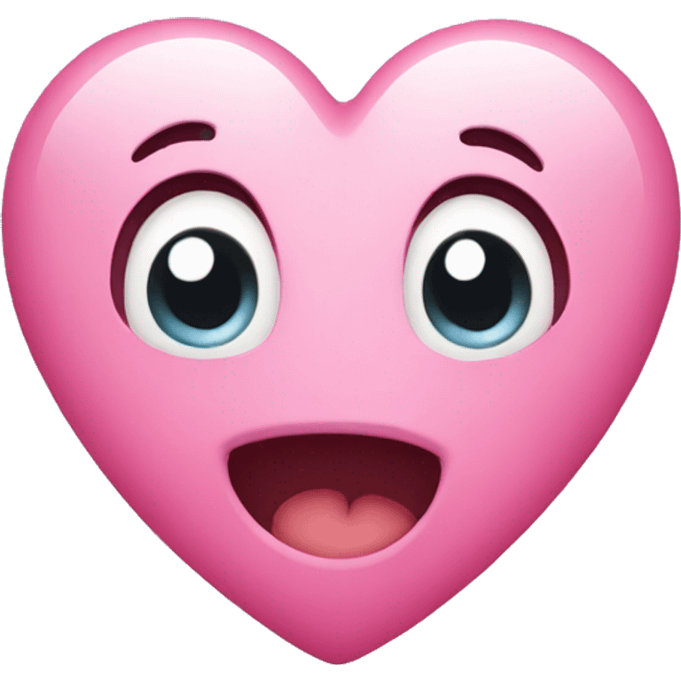 adorable pink heart  emoji