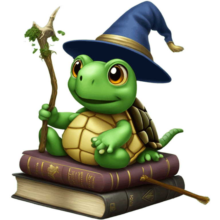 turtle wizard wisdom in the woods  emoji