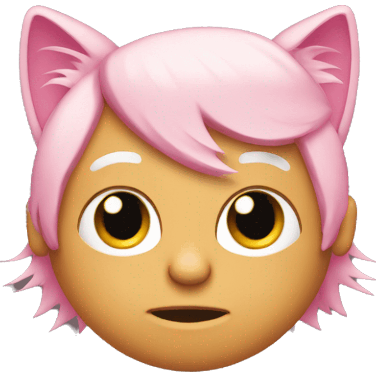 Donald trump with fluffy pink cat ears emoji