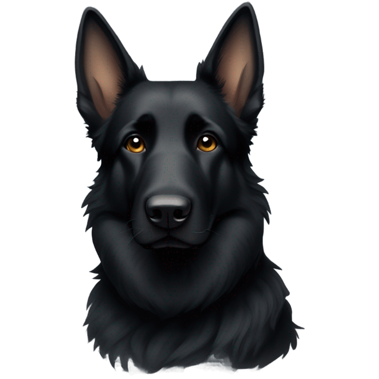 German shepard black and have a lot of furs emoji