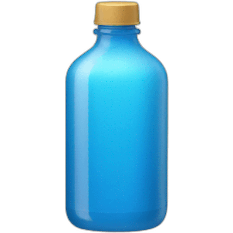 blue pure alchool bottle emoji