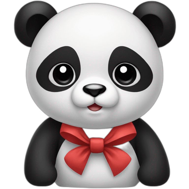 Panda with a bow emoji