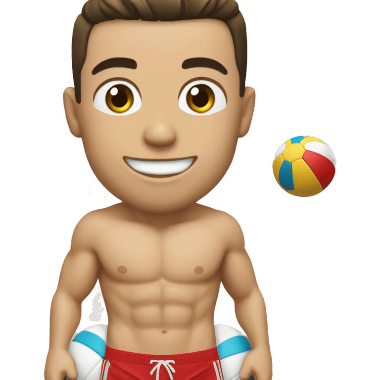 Cristiano Ronaldo en maillot de bain emoji