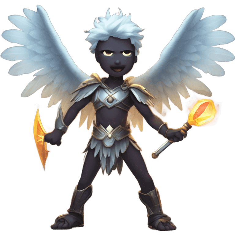 gemini angel vs demon epic battle emoji