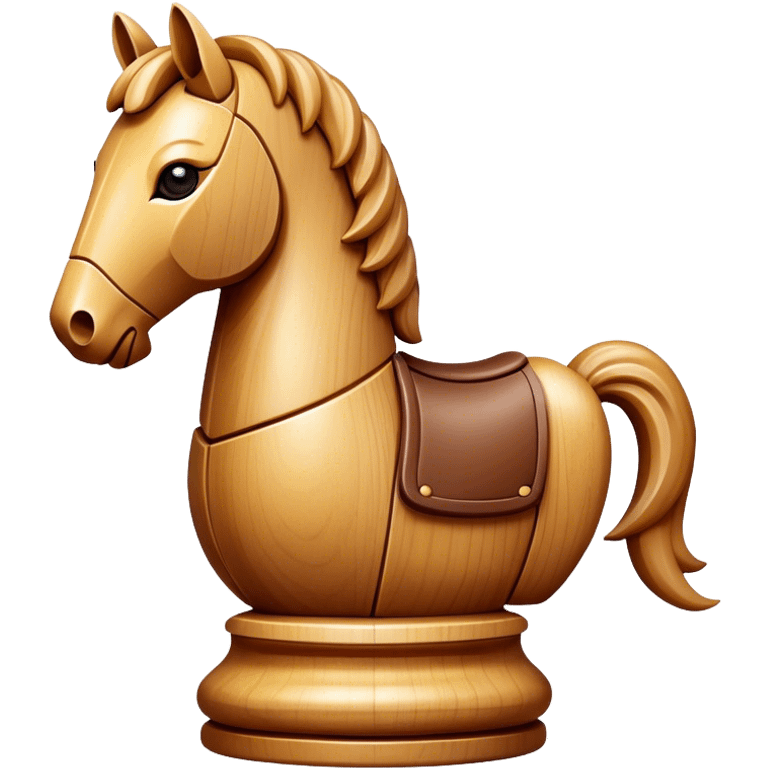 wooden horse chess piece emoji