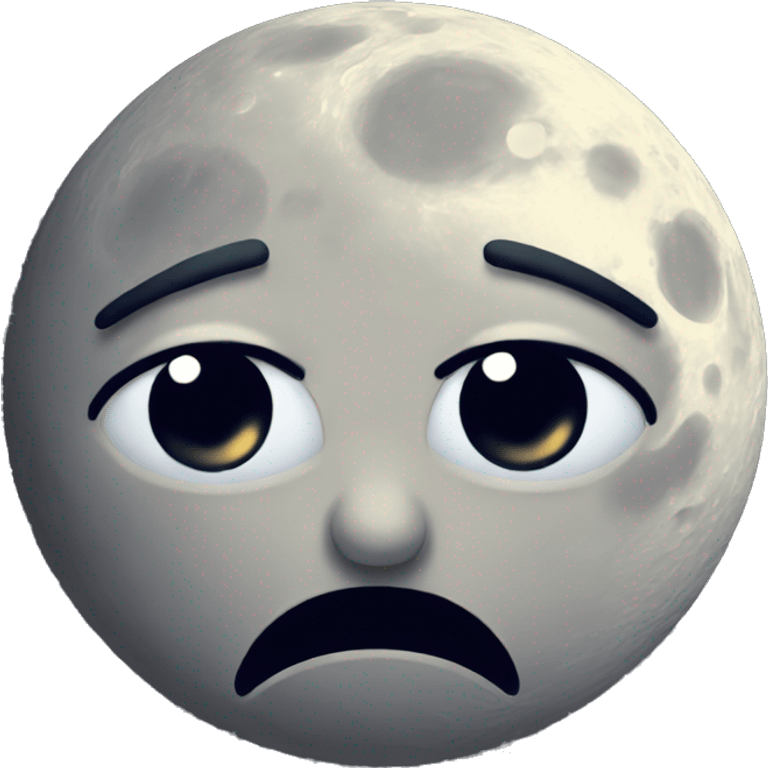 SAD MOON emoji