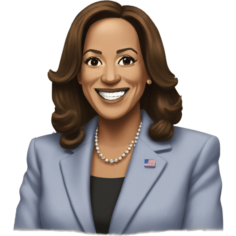 Donald trump winning Kamala Harris  emoji