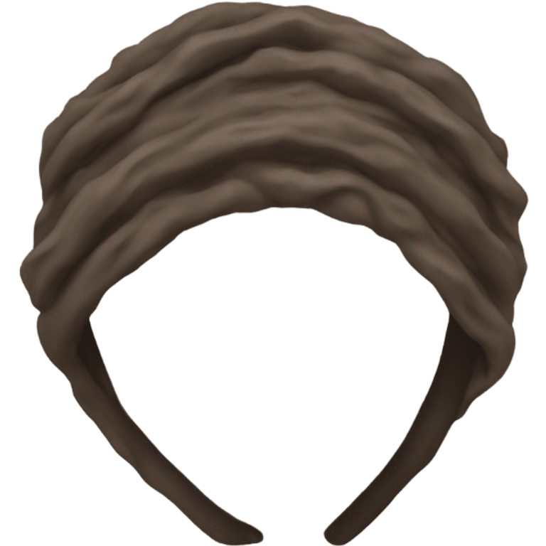 Headband with mud on it emoji