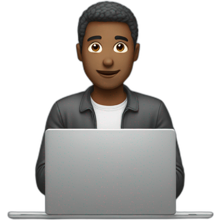 man using laptop emoji