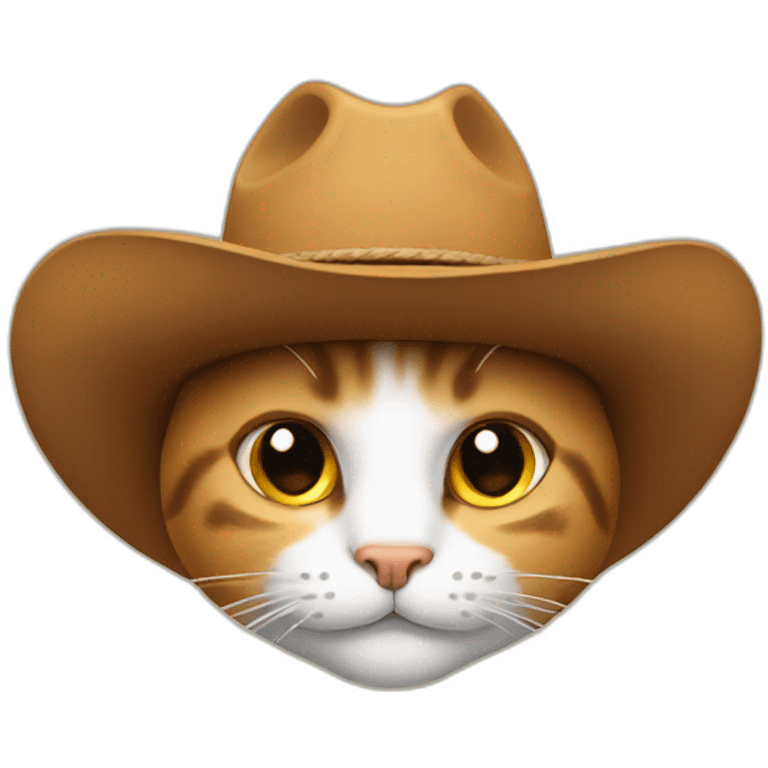 The cat in the cowboy hat emoji