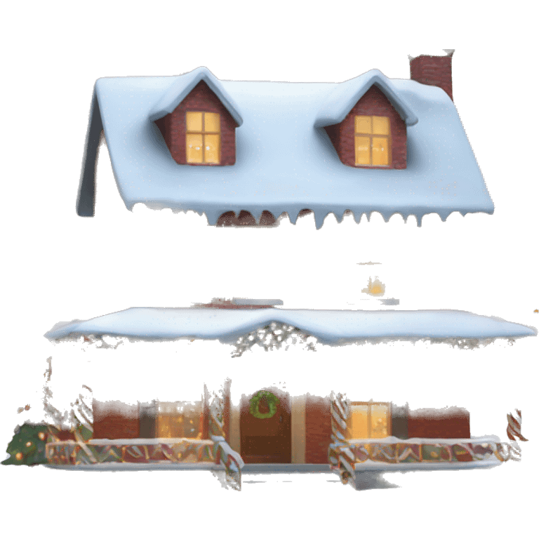 Christmas house emoji