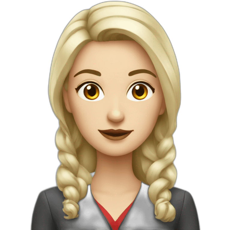 Slavic business lady emoji