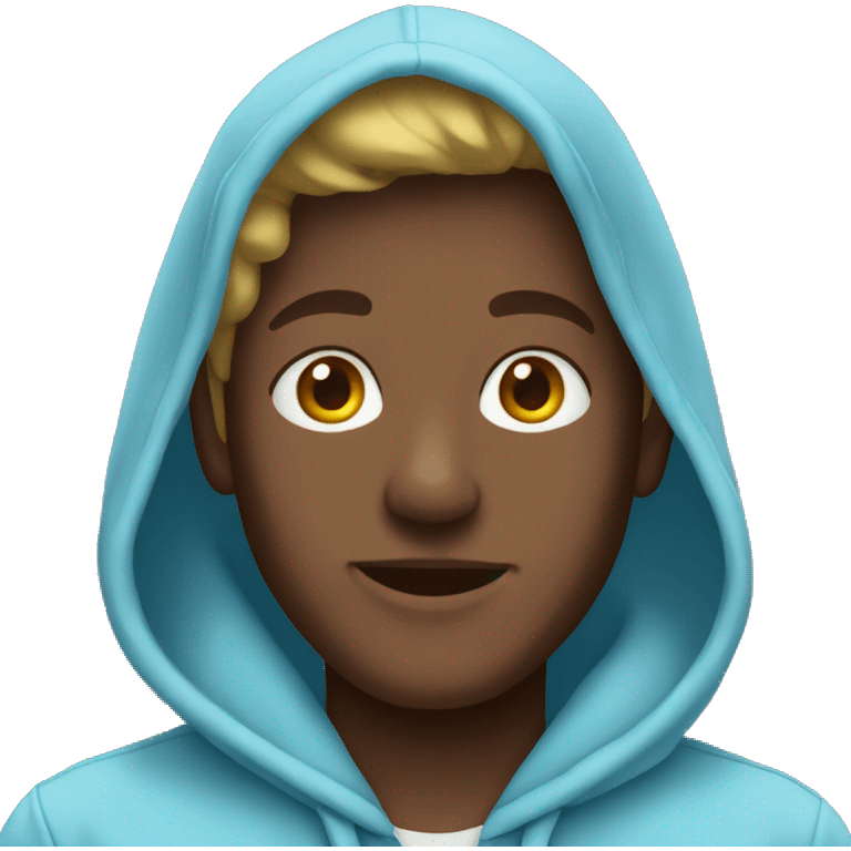 Light blue hoodie emoji