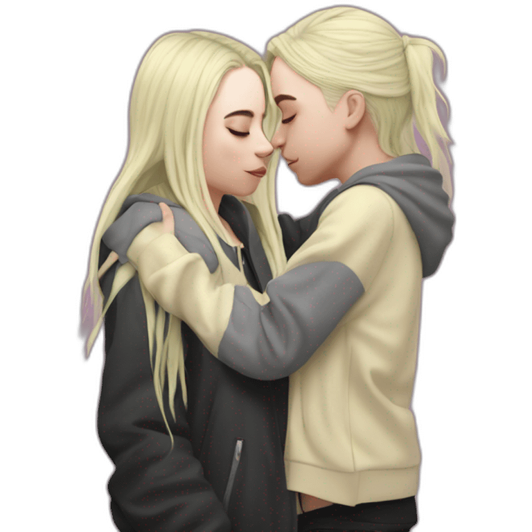 billie eilish kissing a girl emoji