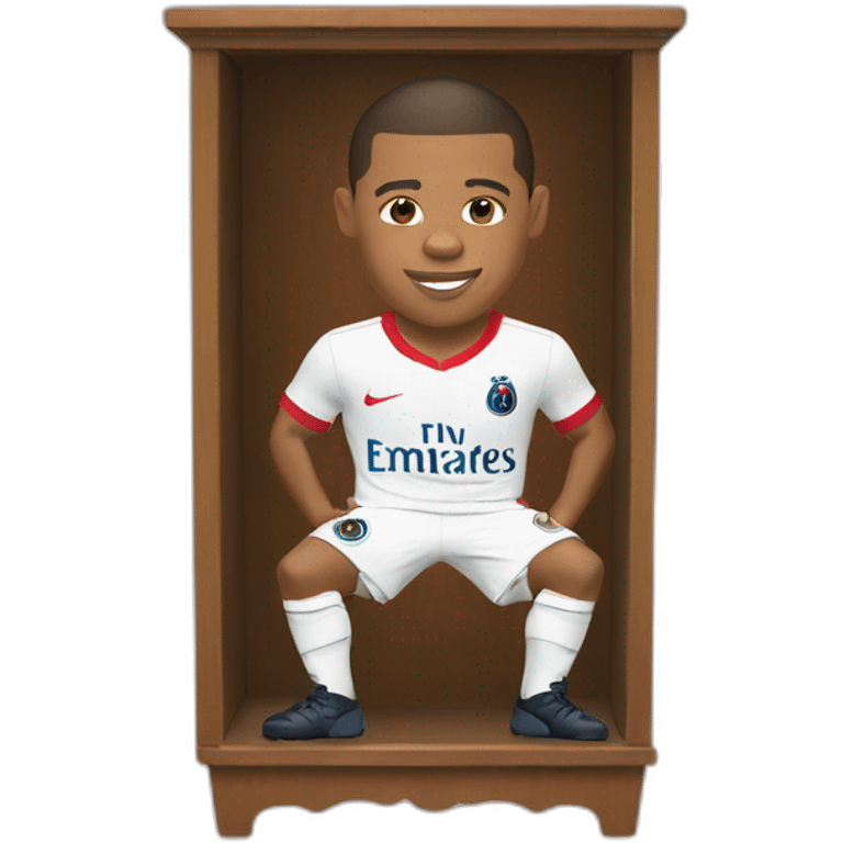 Mbappe dans un armoire emoji