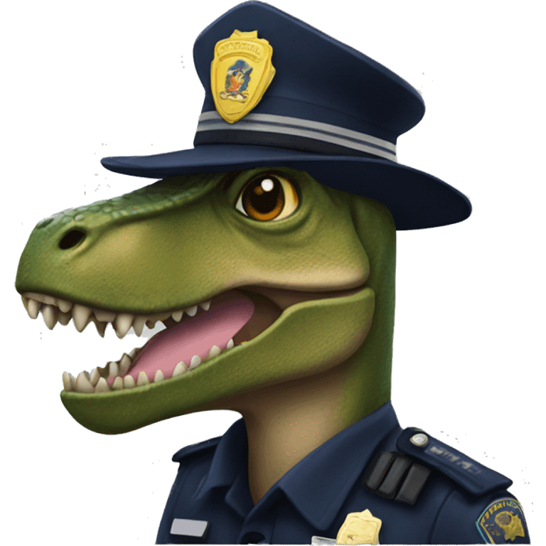 trex police emoji