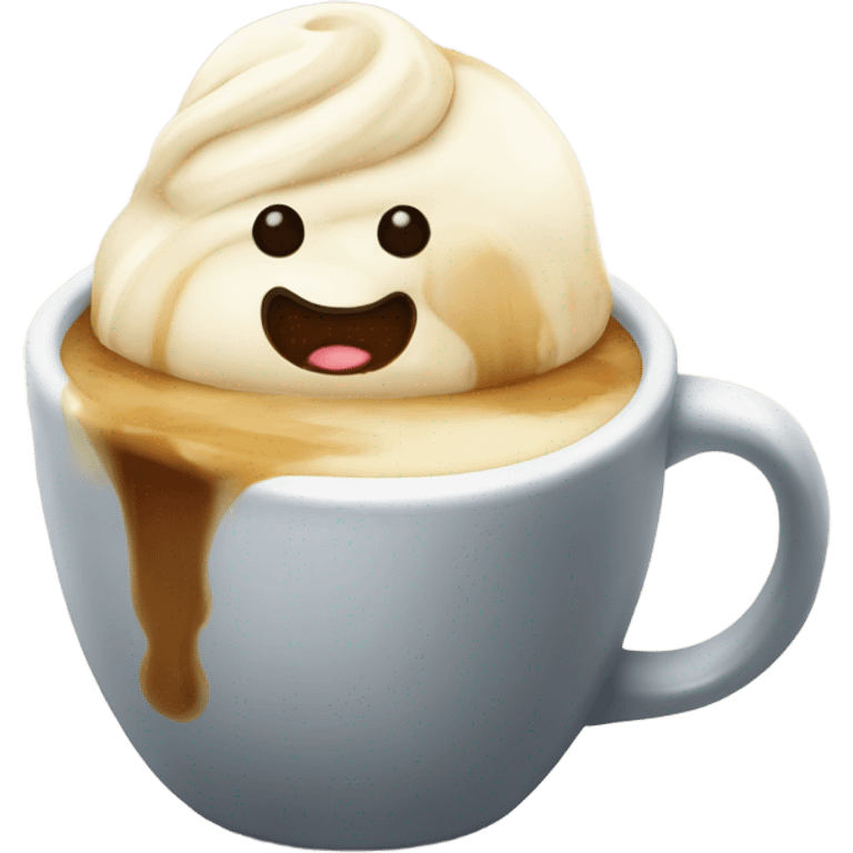 Affogato in mug emoji