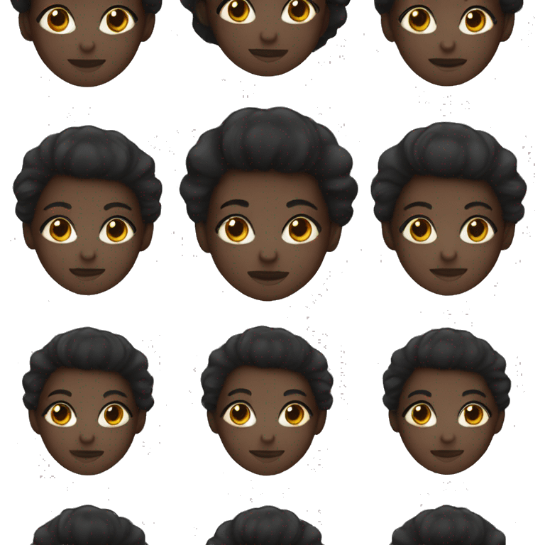 Black skin girl emoji