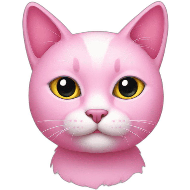 Pink cat emoji