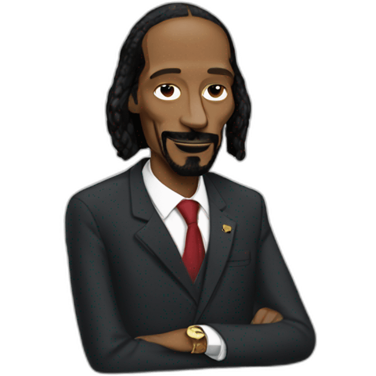 Snoop dog with macron emoji