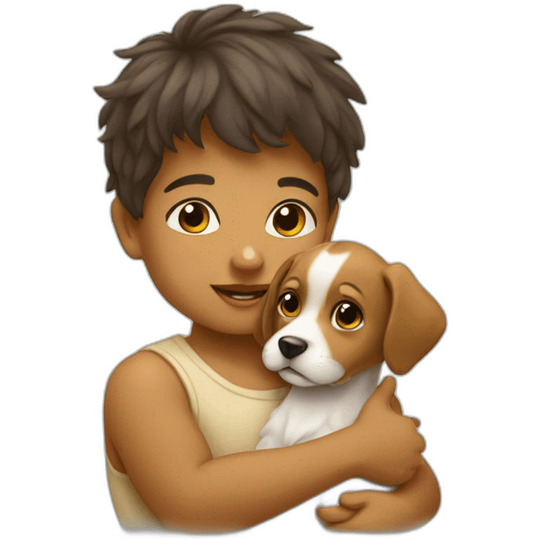 baby and puppy emoji