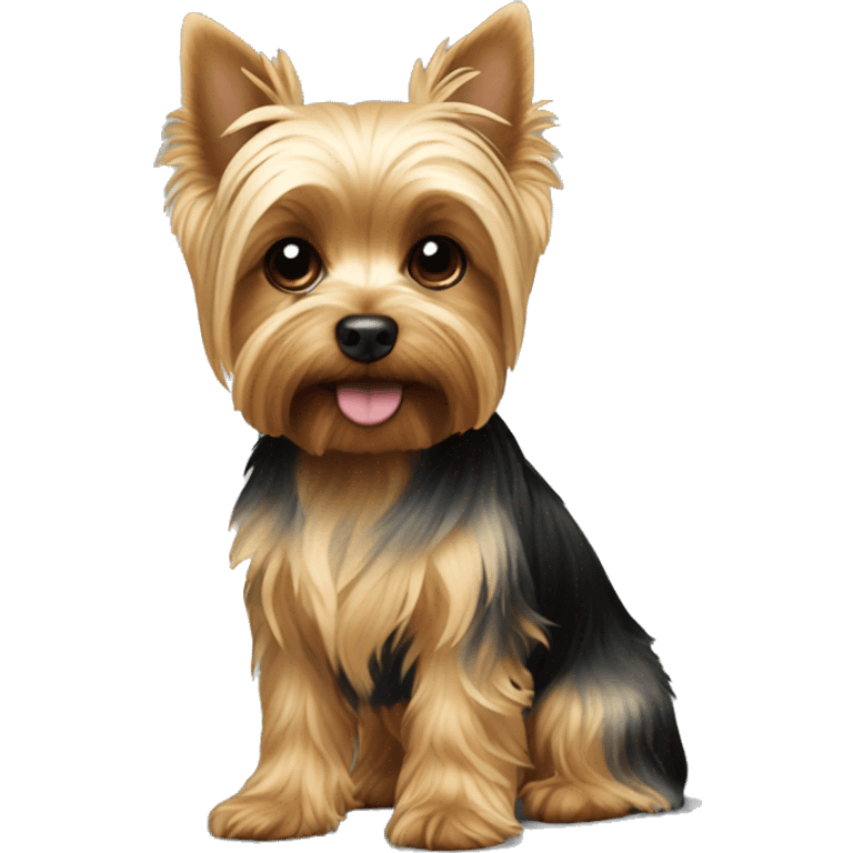 blonde yorkie dog emoji