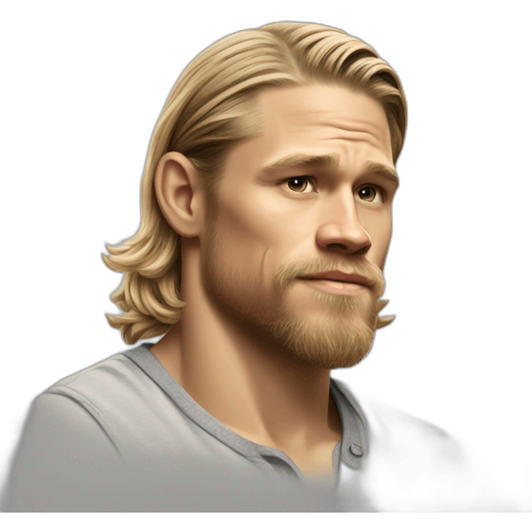 charlie hunnam cartoon wearing henley emoji