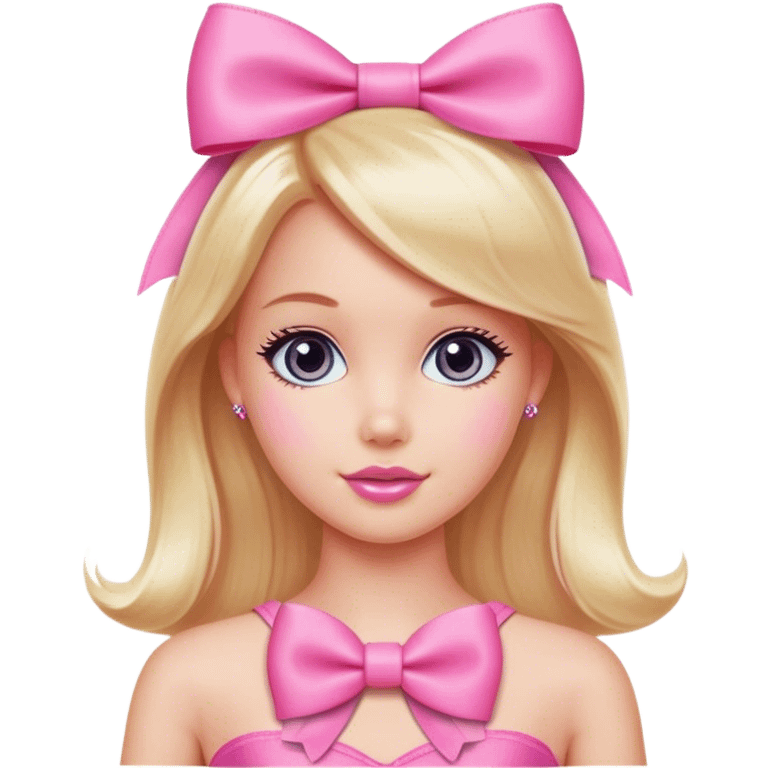 Barbie Pink Bow emoji