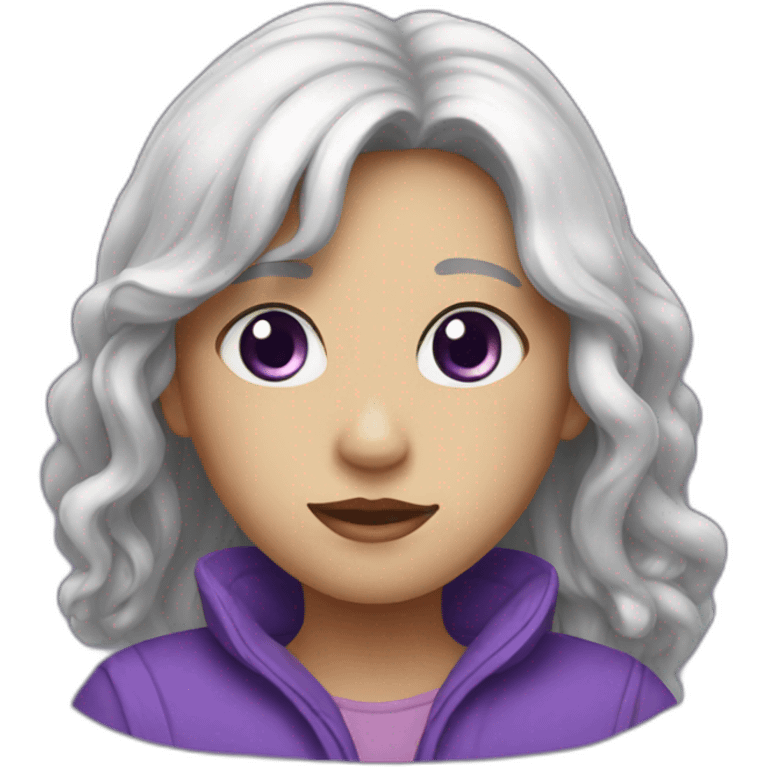 Lune violet emoji