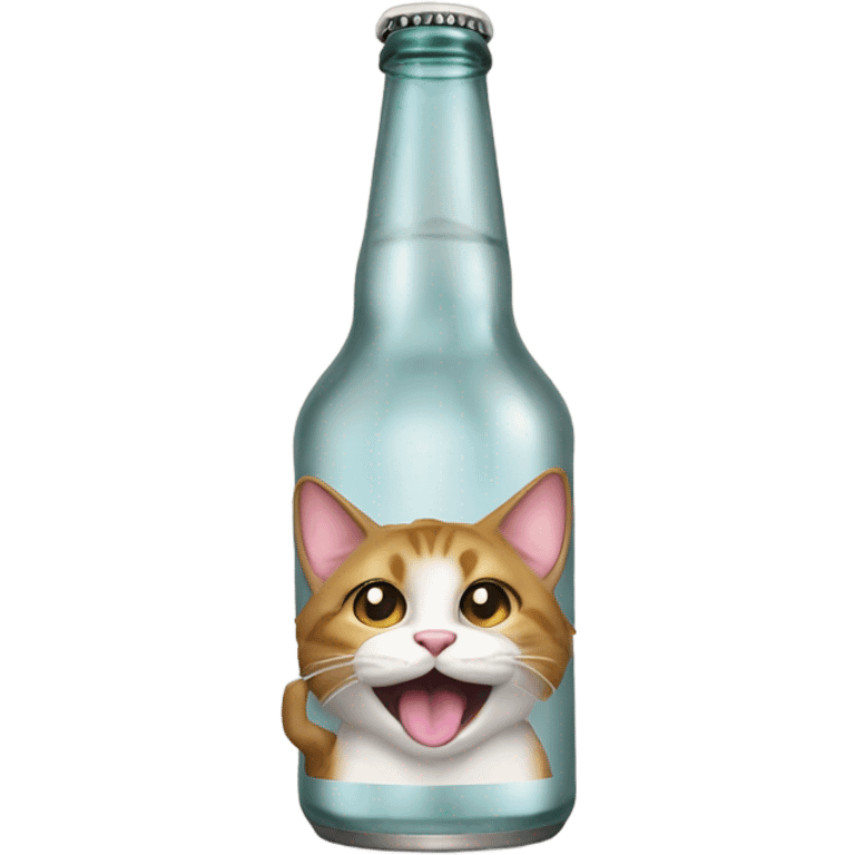 Cat drinking a beer  emoji